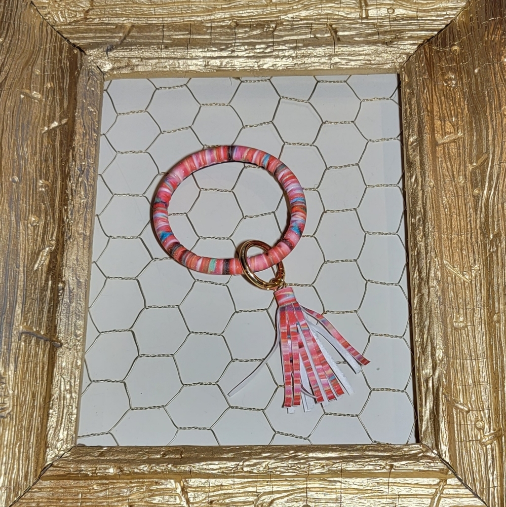 NWT Wristlet Keychain with Matching Tassle